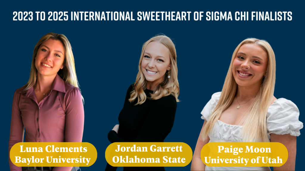 Sigma Chi Announces International Sweetheart Finalists Sigma Chi